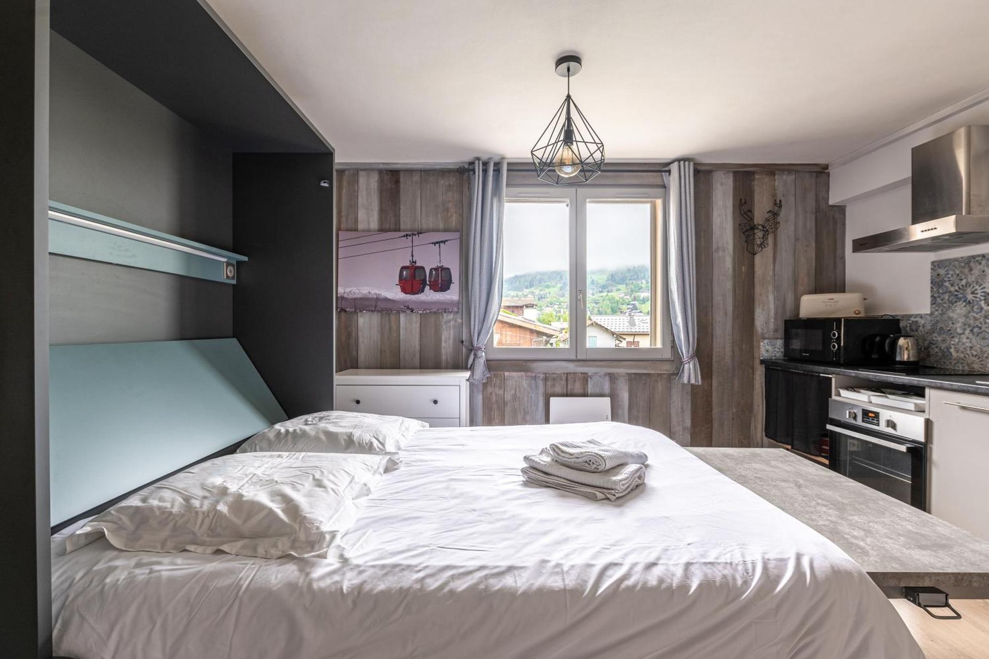 Appartements Vue Mont-Joly A 2 Pas Tramway Mont-Blanc - Studio 1 Piece 생제르베레뱅 외부 사진