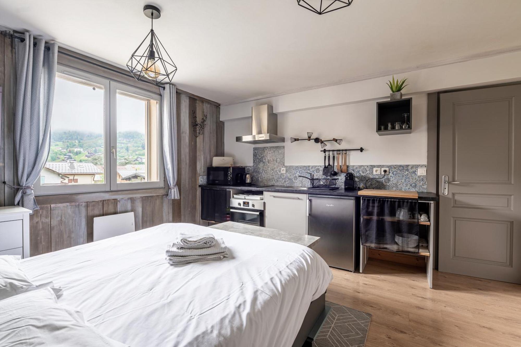 Appartements Vue Mont-Joly A 2 Pas Tramway Mont-Blanc - Studio 1 Piece 생제르베레뱅 외부 사진